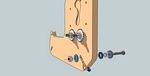 Add the Lower Read V-Groove Assembly to the Right Gantry Side